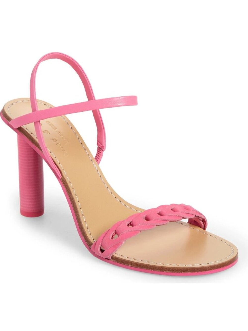 🆕 RAG & BONE Infinity Cylinder Heel Sandal Shoes Pink 8